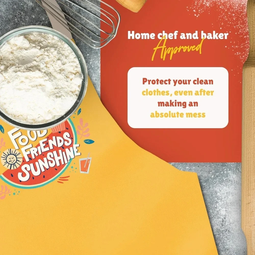 Waterproof Apron for Adults – Adjustable Fit with Deep Pockets, Stylish‎ Cooking